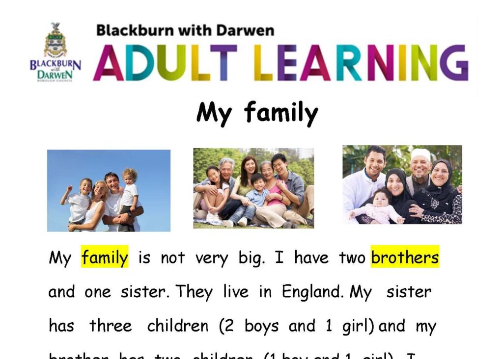 PE-Family Reading sample