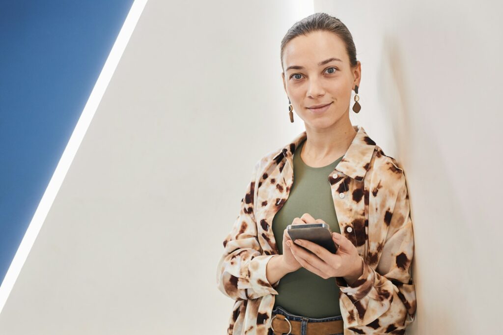 Female Professional using a phone