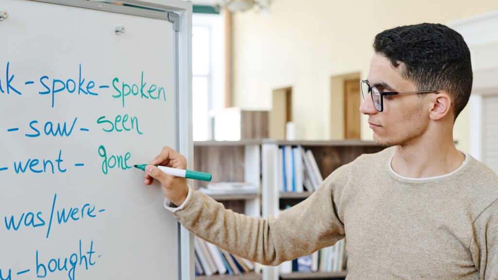 Man Learning English