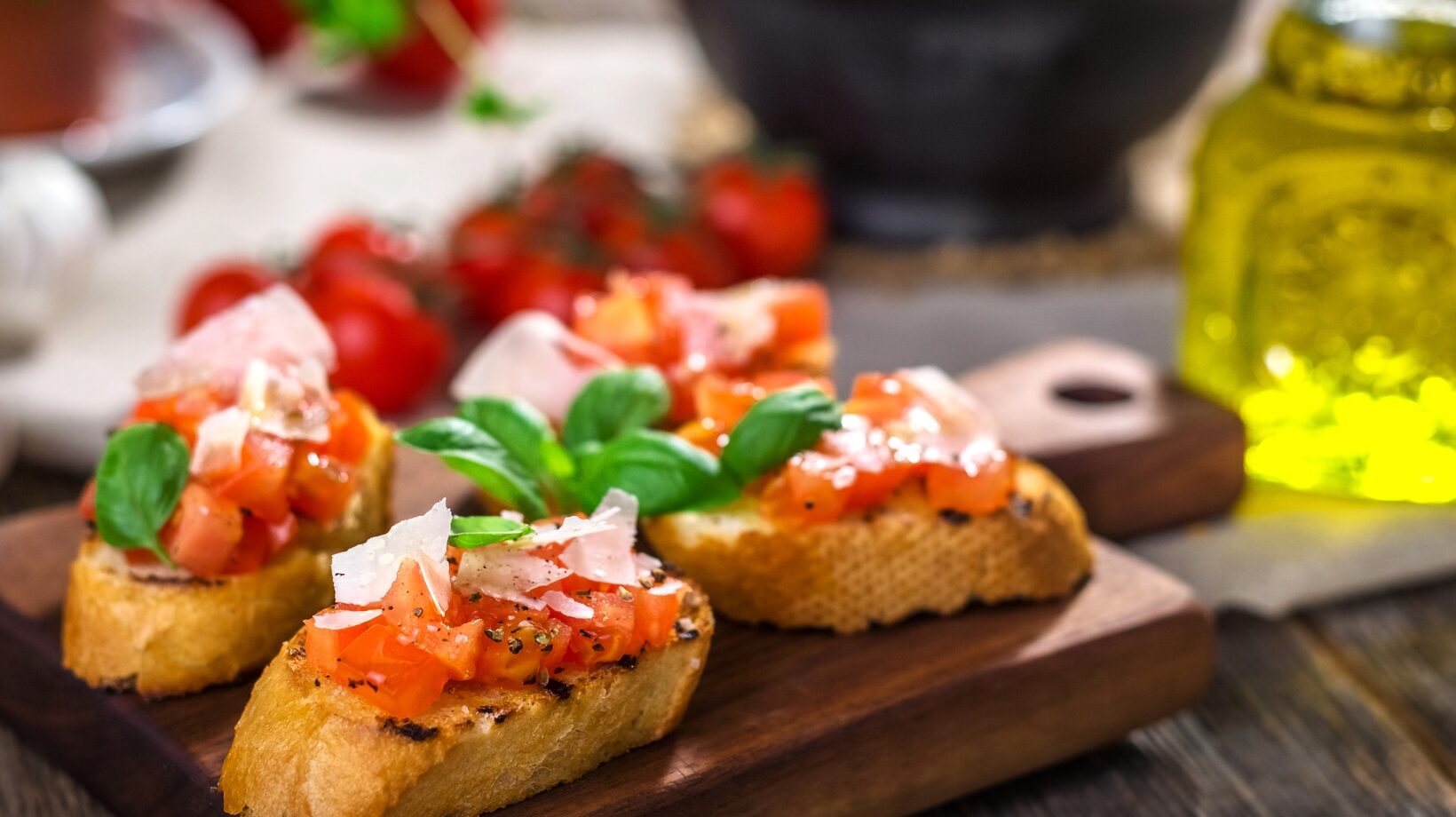 Tasty bruschetta